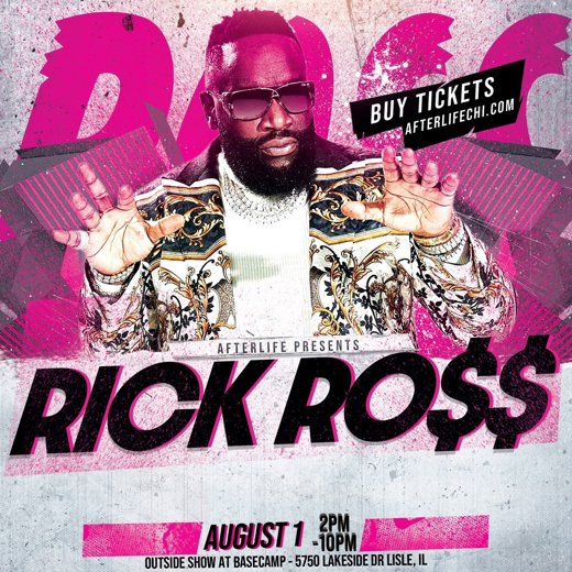 Rick Ross Live OUTDOOR Concert at Basecamp in Chicago