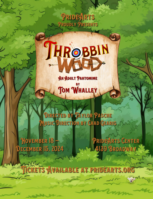 Throbbin Wood show poster