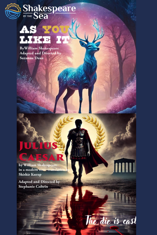 As You Like It and Julius Caesar presented in repertory touring locations throughout Southern California in Los Angeles