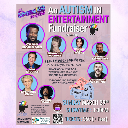 Autism in Entertainment Benefit at The Upstairs Comedy Club show poster
