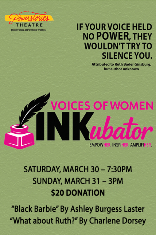 Voices of Women INKubator show poster