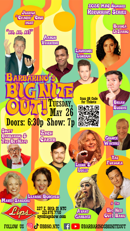 Barbarino’s Big Nite Out show poster