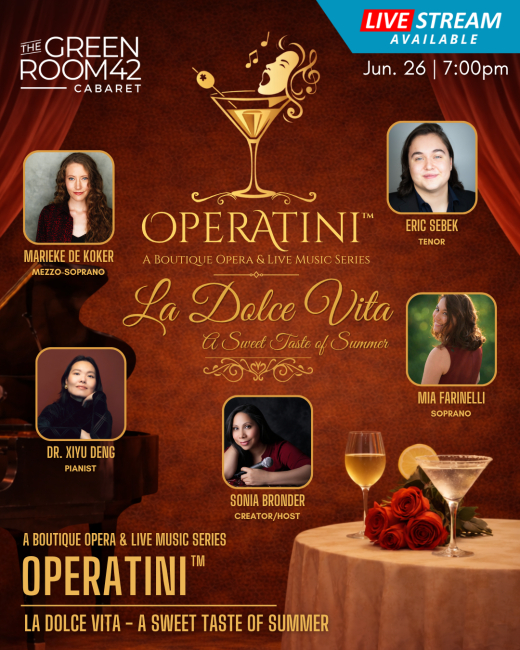 Operatini™ — A Boutique Opera & Live Music Series Presents: La Dolce Vita show poster