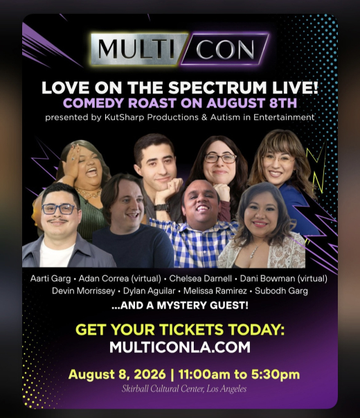 MultiCon fan convention hosts LOVE ON THE SPECTRUM Comedy Roast show poster