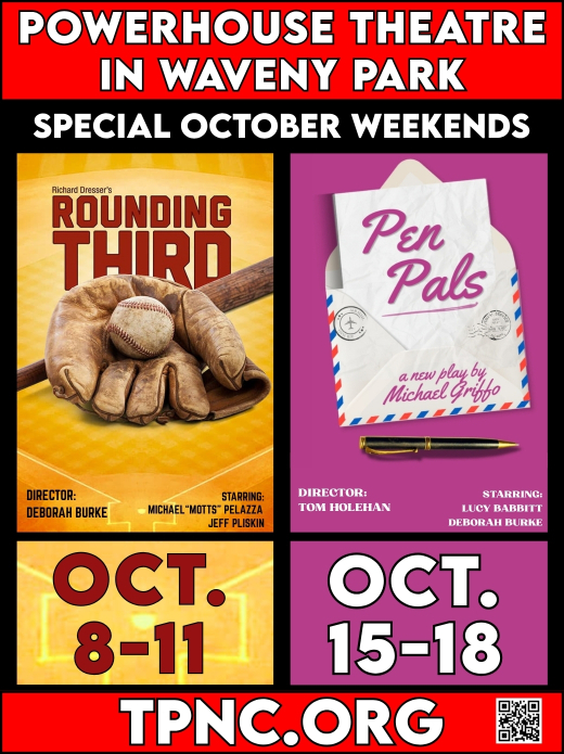 ROUNDING THIRD by Richard Dresser & PEN PALS by Michael Griffo  show poster