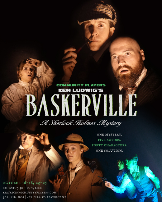 Ken Ludwig's BASKERVILLE show poster
