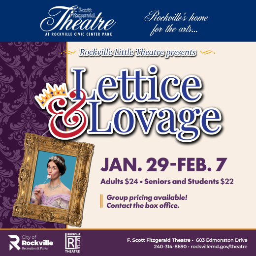 Rockville Little Theatre presents "Lettice & Lovage"  in Washington, DC