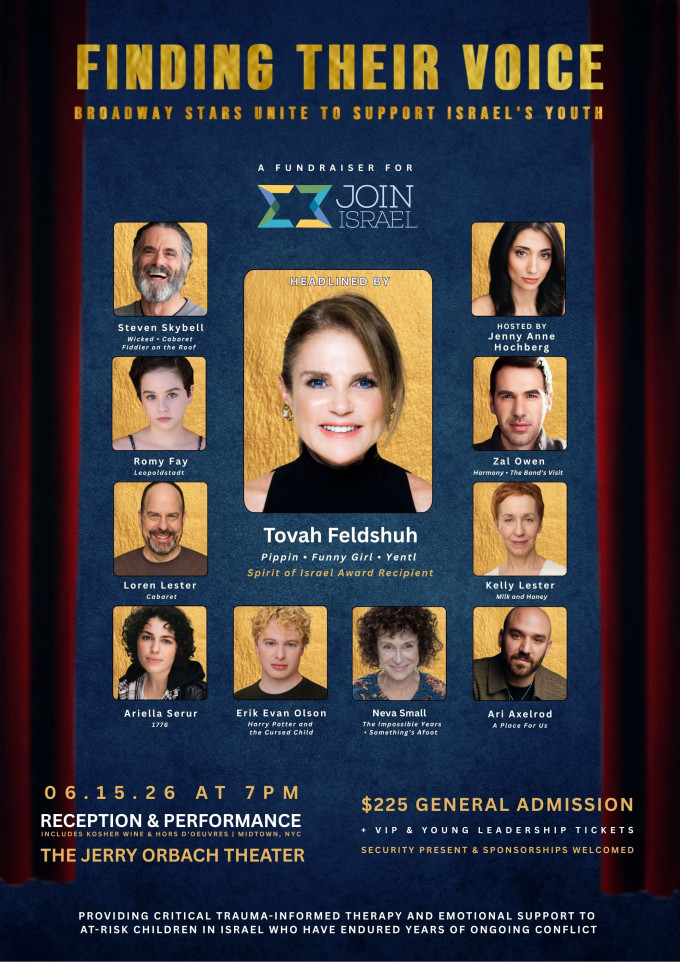 Finding Their Voice: Broadway Stars Unite to Support Israel's Youth
