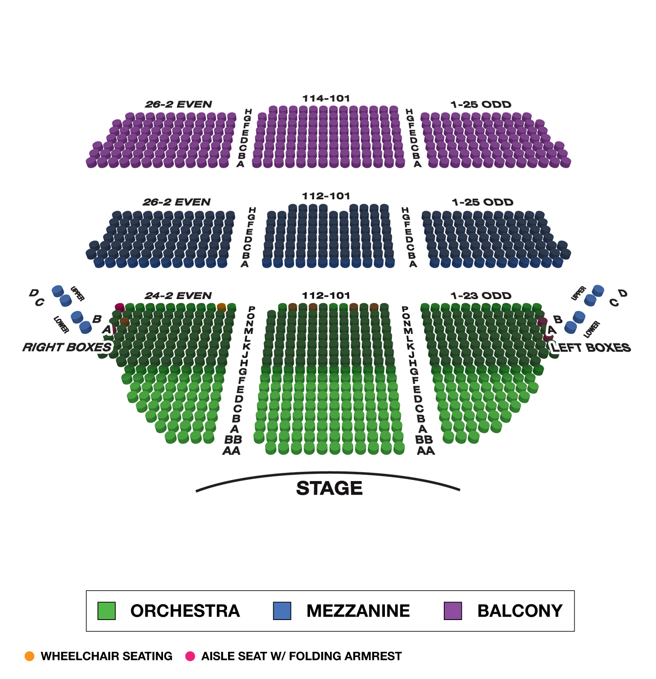 Cort Theatre Large Broadway Seating Charts