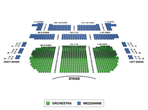Eugene O'Neill Theatre Small Seating Chart