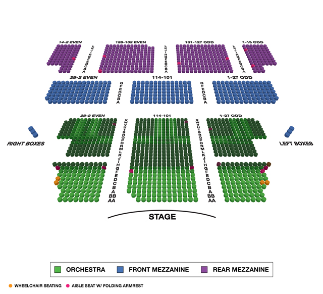 Majestic Theatre (Broadway) Seating Chart