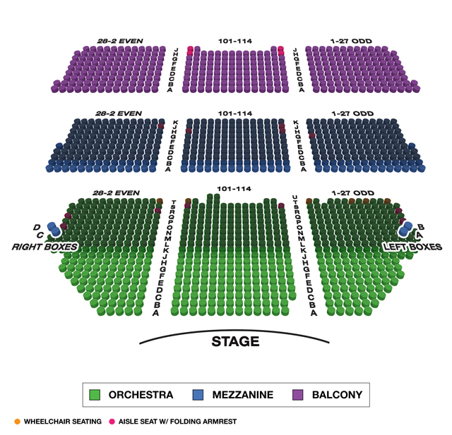 Shubert Theatre (Broadway) Seating Chart