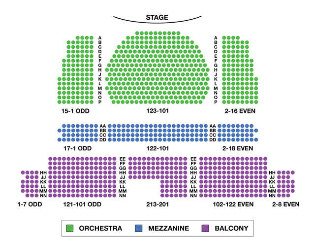 Studio 54 Broadway Seating Charts