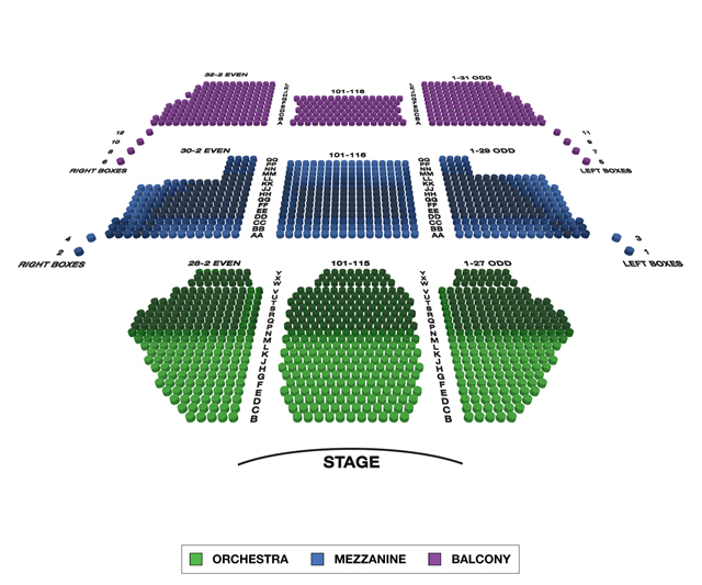 New Amsterdam Theatre (Broadway) Seating Chart