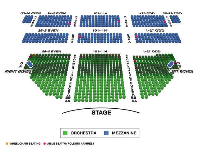 Bernard B. Jacobs Theatre (Broadway) Seating Chart