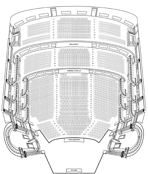 Hudson Broadway Theater Seating Chart