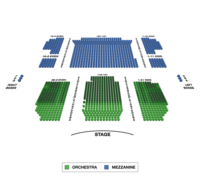 Neil Simon Theatre (Broadway) Seating Chart