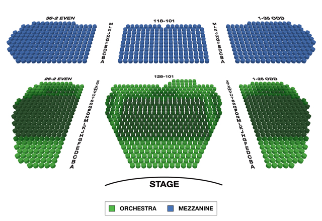 Marquis Theatre (Broadway) Seating Chart