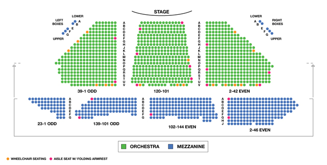 Winter Garden Theatre Broadway Seating Charts