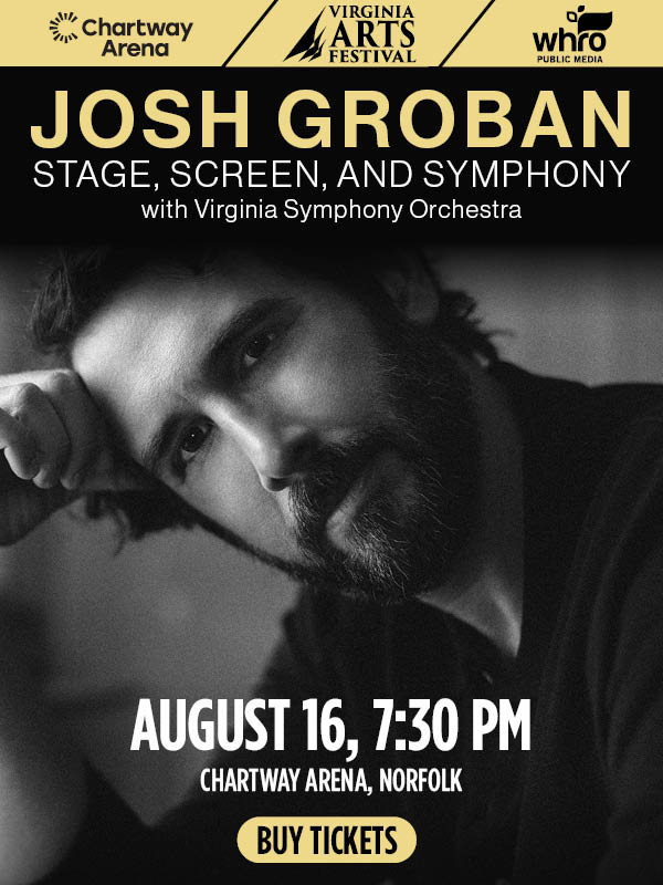 GRAMMY Award-winner Josh Groban brings his Stage, Screen and Symphony tour to Norfolk!