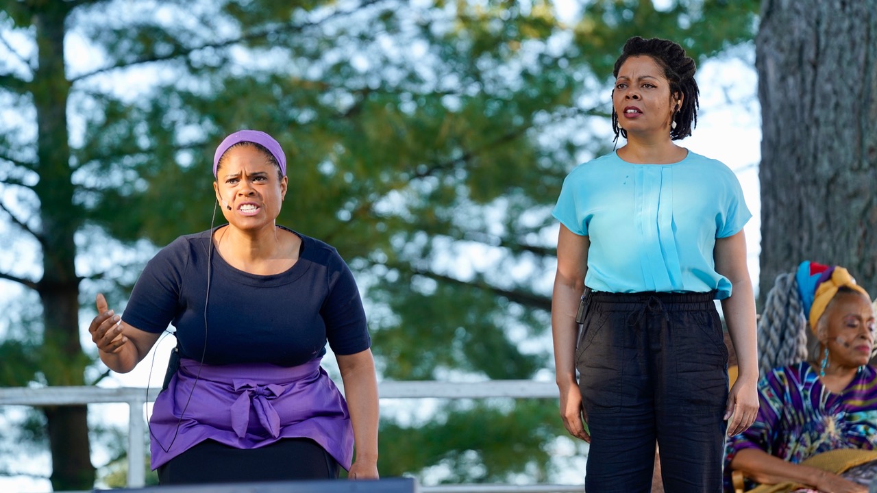 Ria Alexander, Kenya Wilson, and C Niambi Steele as Mother, Mom, and Nana