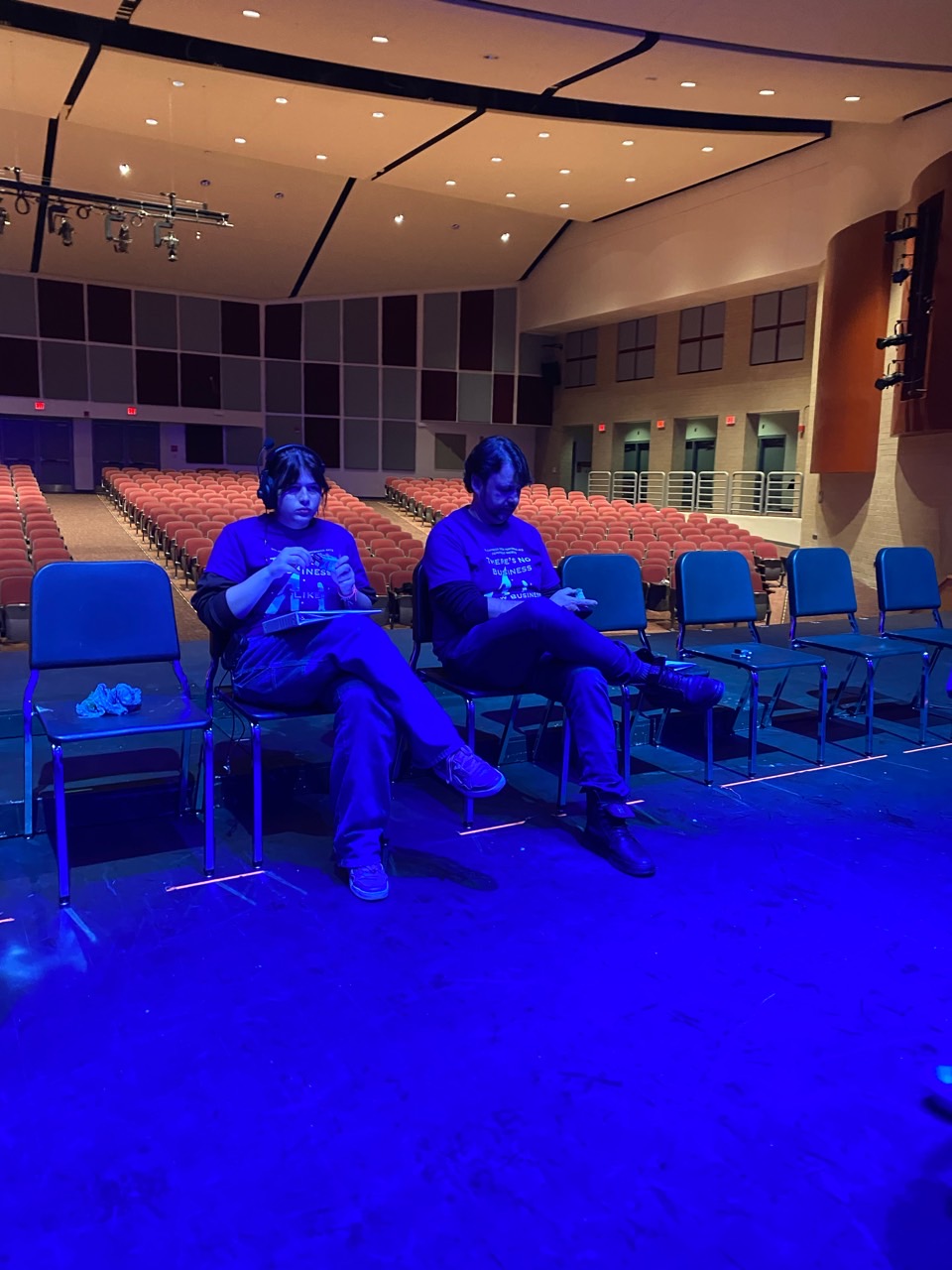 Stage manager + Director = twins!