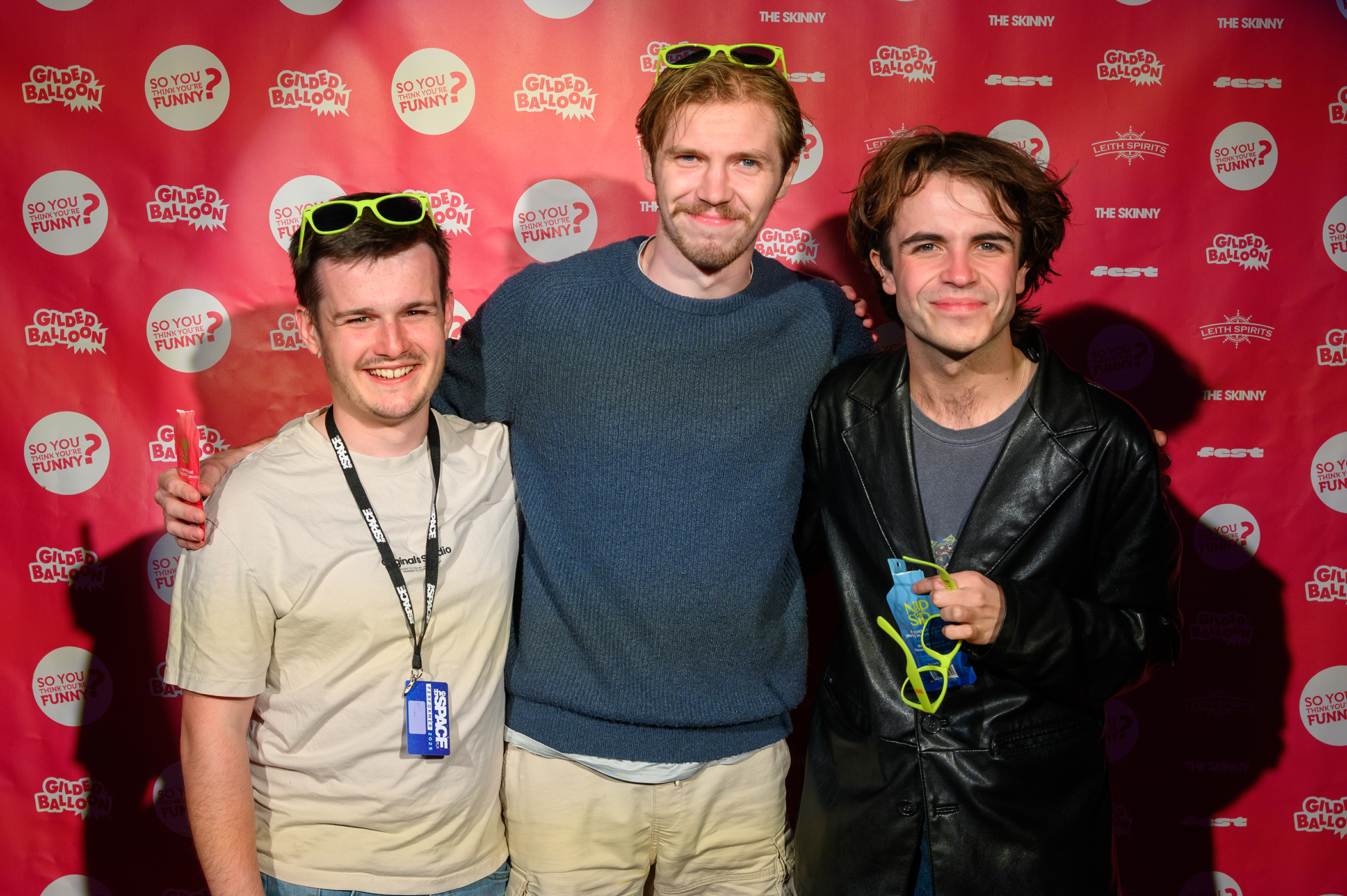 The Fiascoholics at the So You Think You're Funny? Party 2025