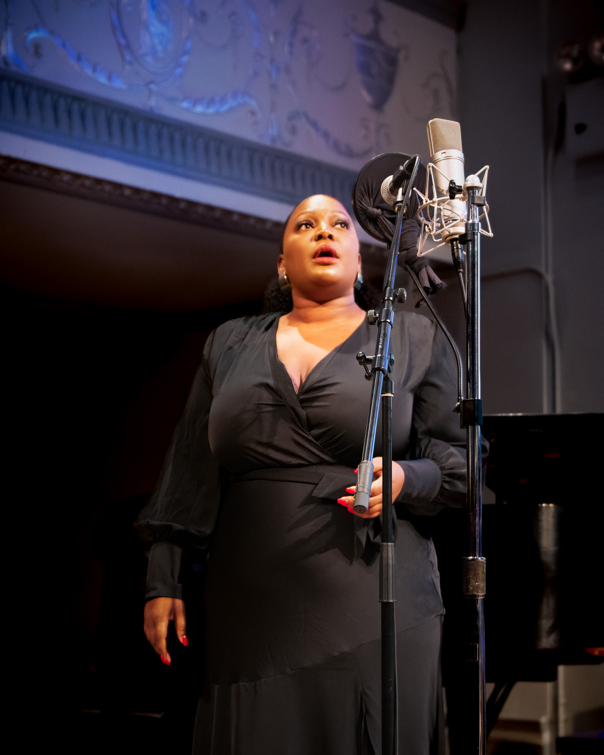Stacey Sherrell in Black Broadway: The Early Years at Roulette (photo by Shin Kurokawa)