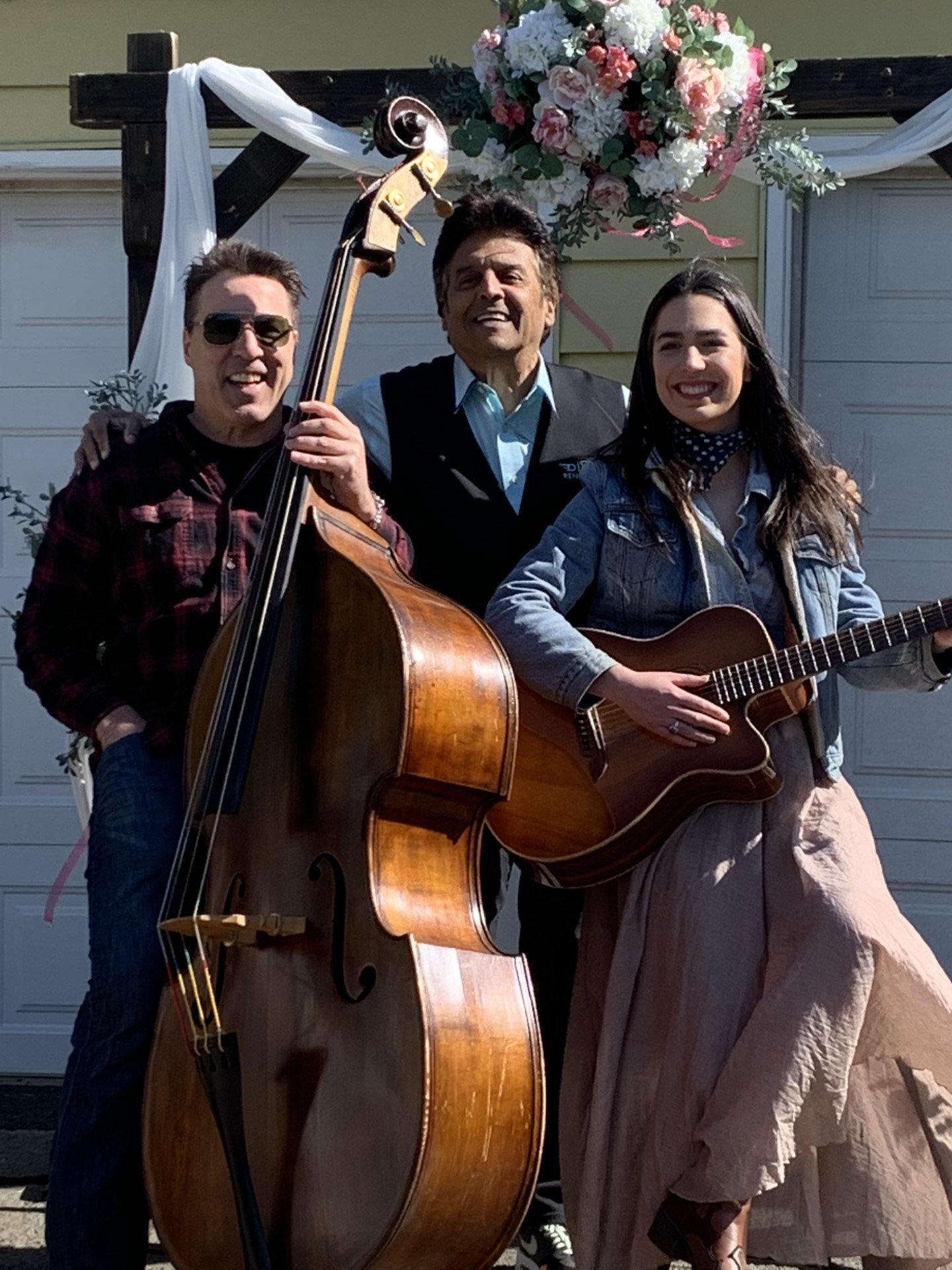 Erik with musicians Tracy Walton and Riley Cotton