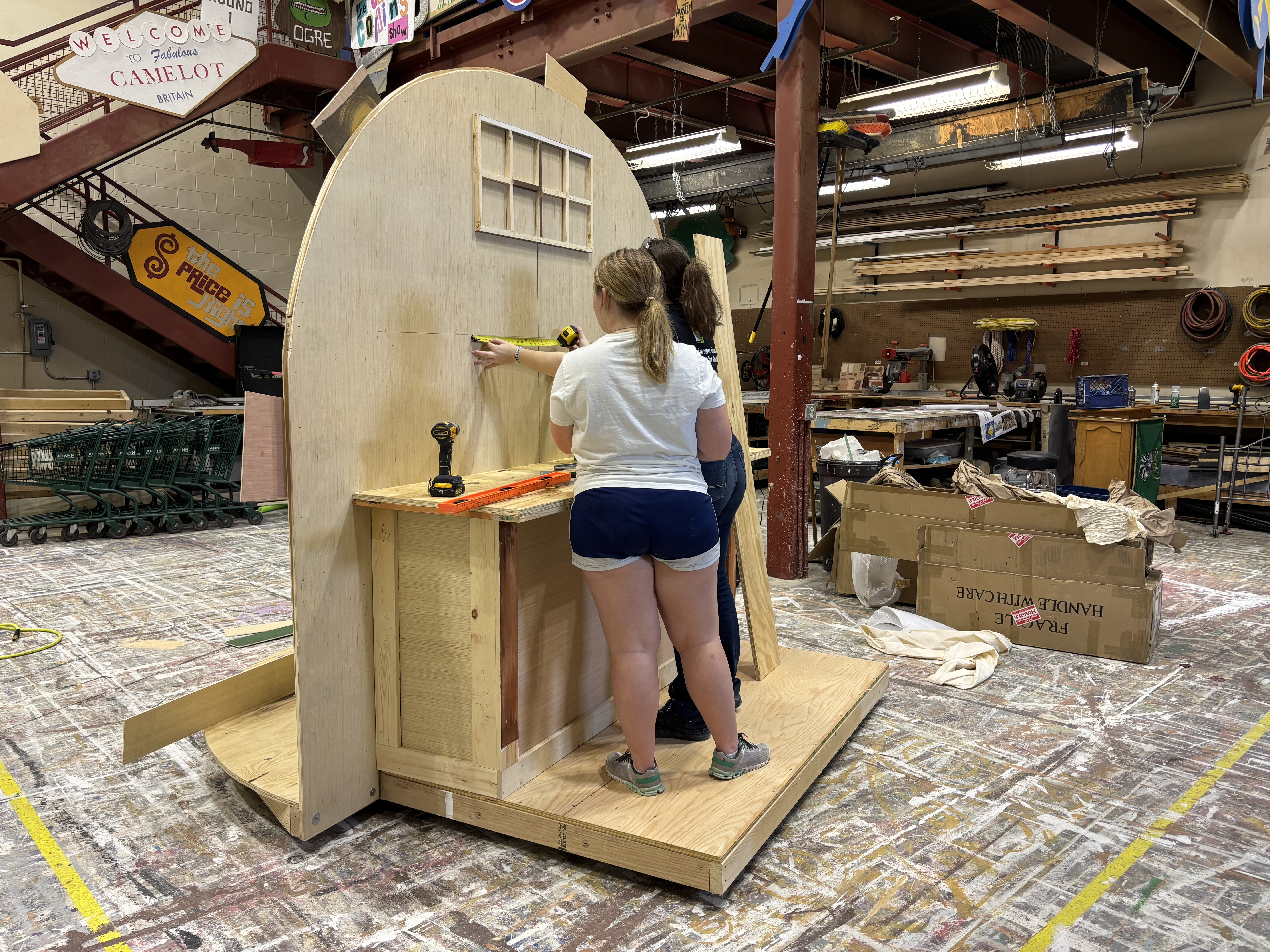 Building the Grease Set Pieces