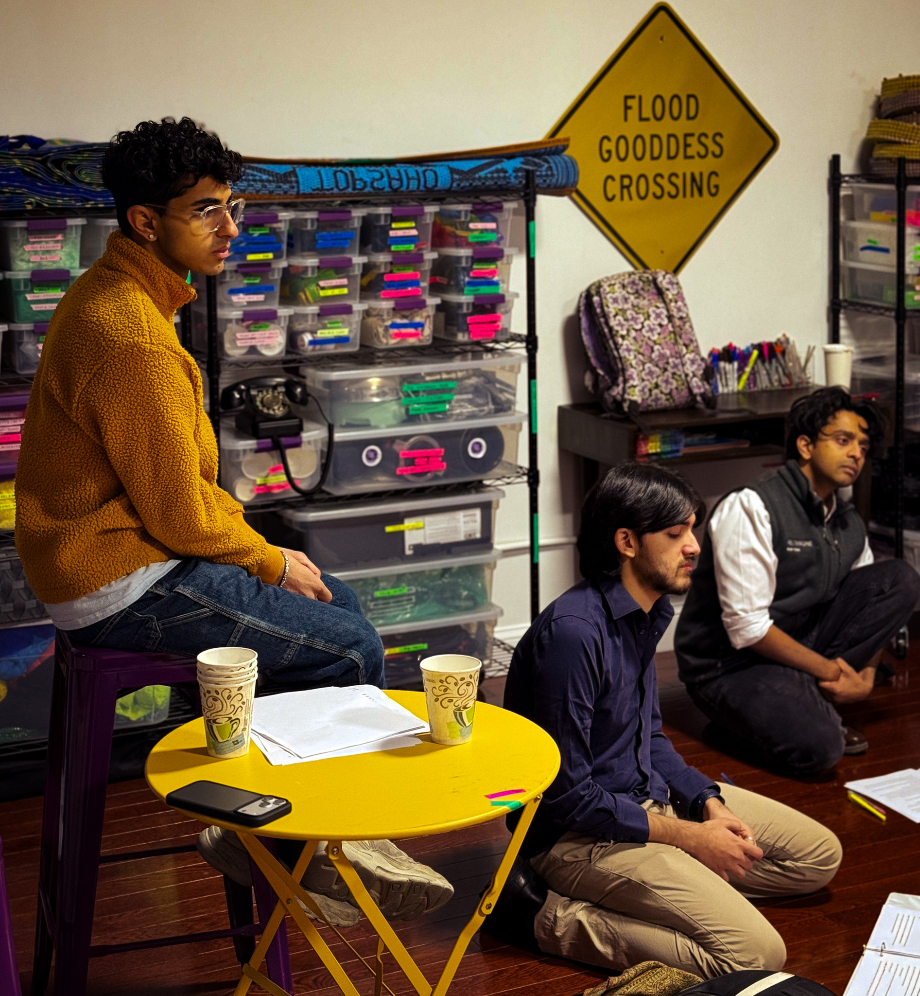 Dhruv Nair (Abhay), Veer Arya (Sharan), and Abhishek Ojha (Varun)