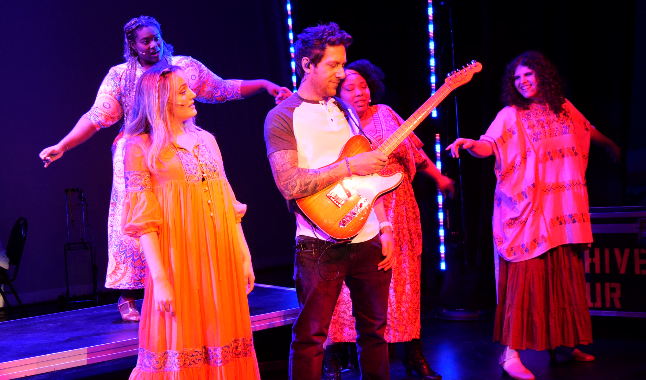 Cast of BEEHIVE: Anneliese Wolfanger, Mike Haddox (guitar), Annaya Charlicia*, Noelle Nicholas, Zoe Kanter