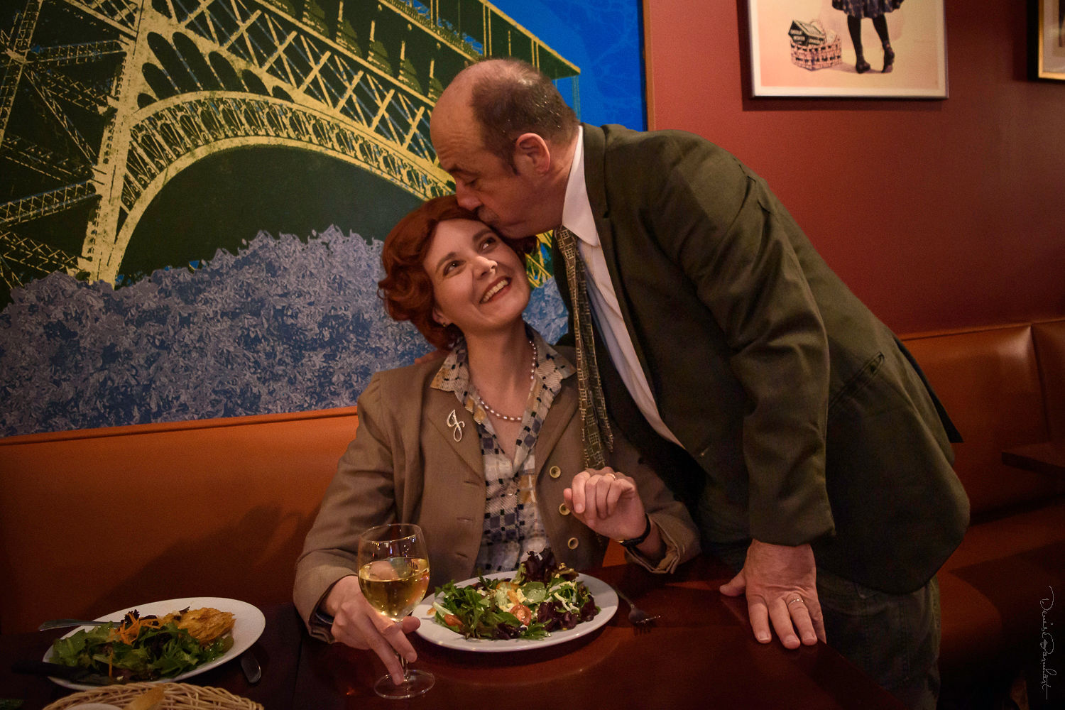 Maria Mikheyenko as Julia and Michael Sally as Paul; photo by Denise Barnhart