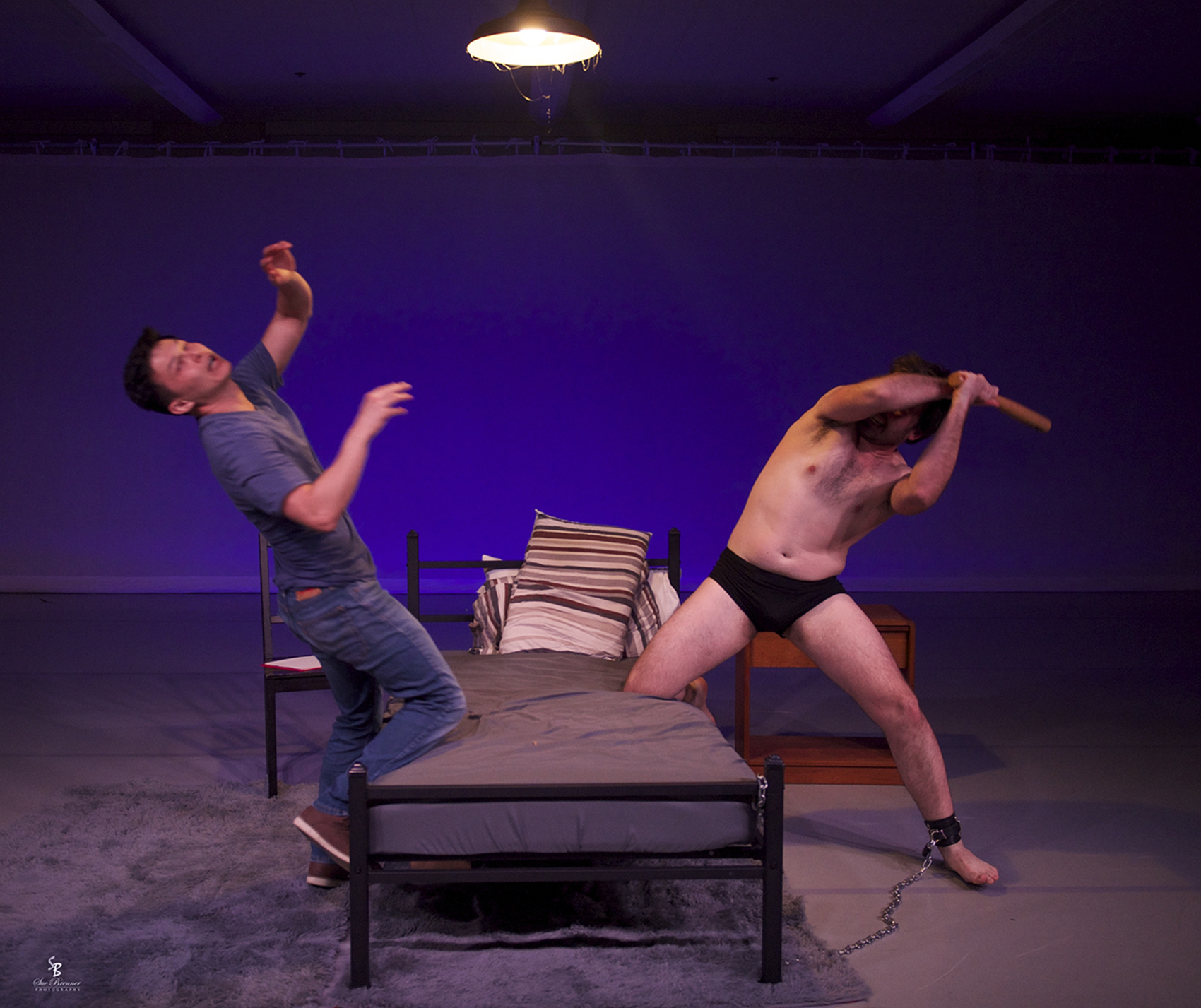 Phillip Magin & Stephen Simpson in TEDx Talks: The Murder Room. Photo by Sue Brenner