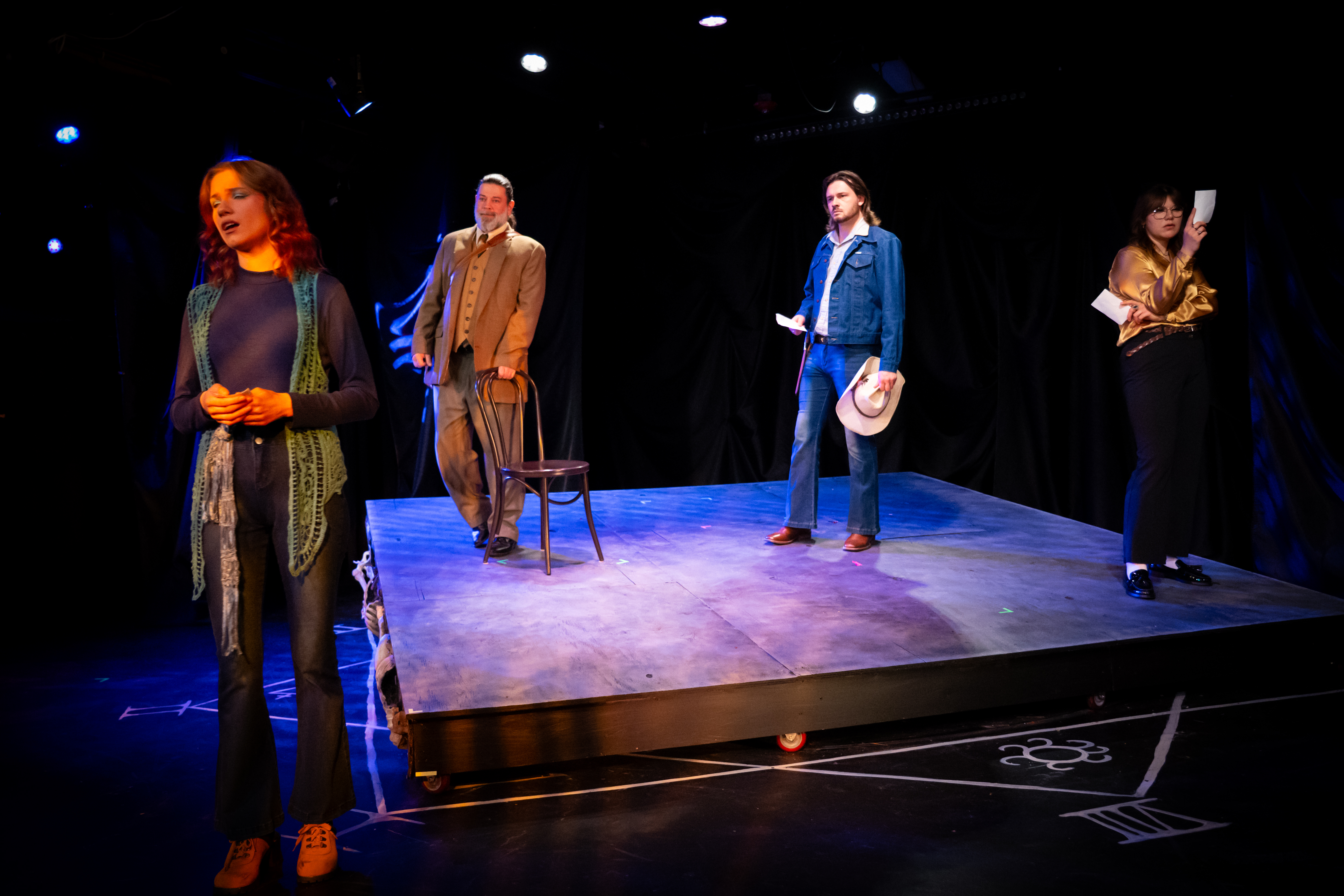 Samantha Woodill (Mina), Drew Traxler (Dr. Van Helsing), Jake Sustersic (Quincy), Nikki Stitak (Dr. J. Seward)