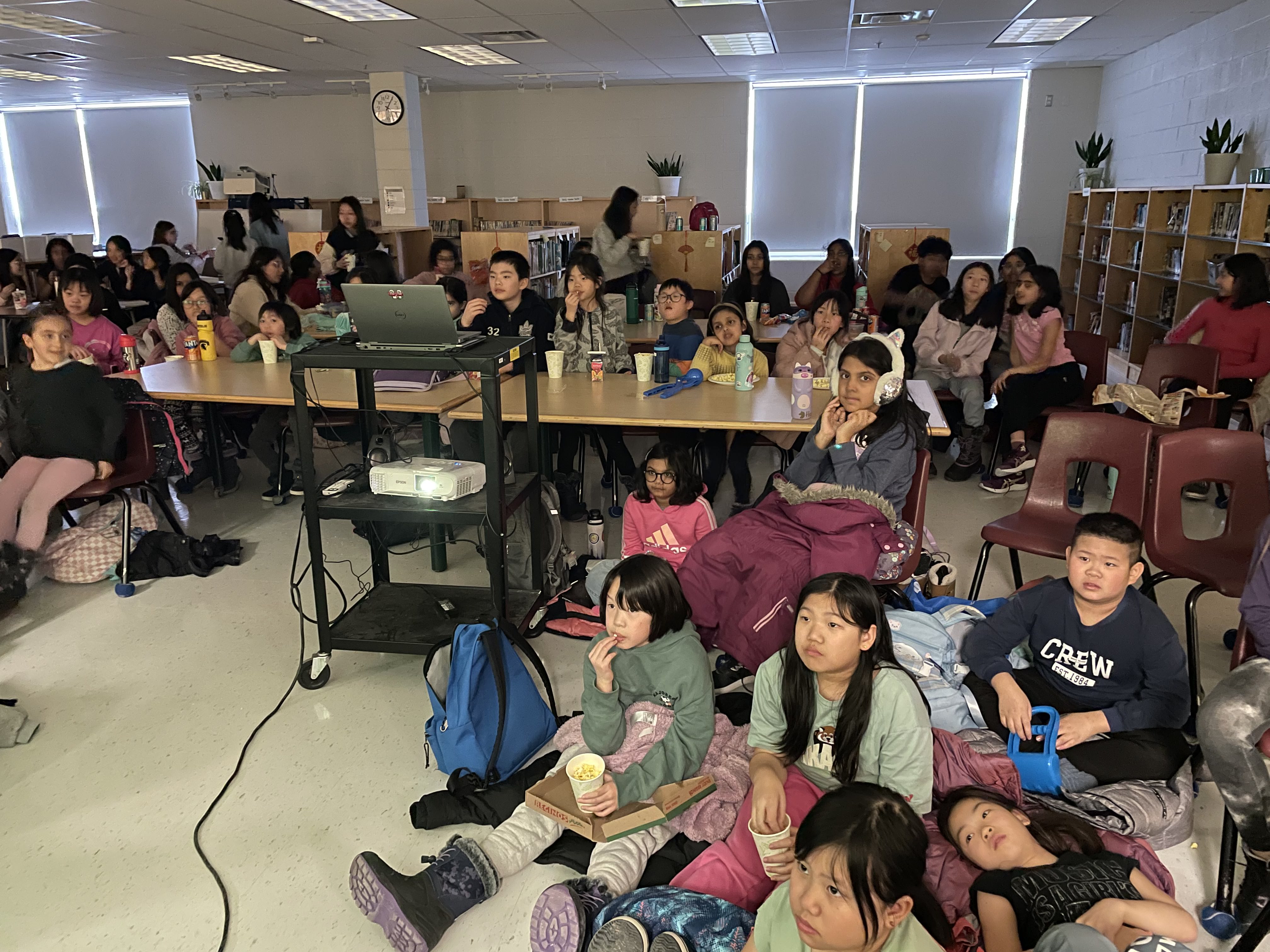 The Cast Prepping for the Show by watching Beauty and the Beast