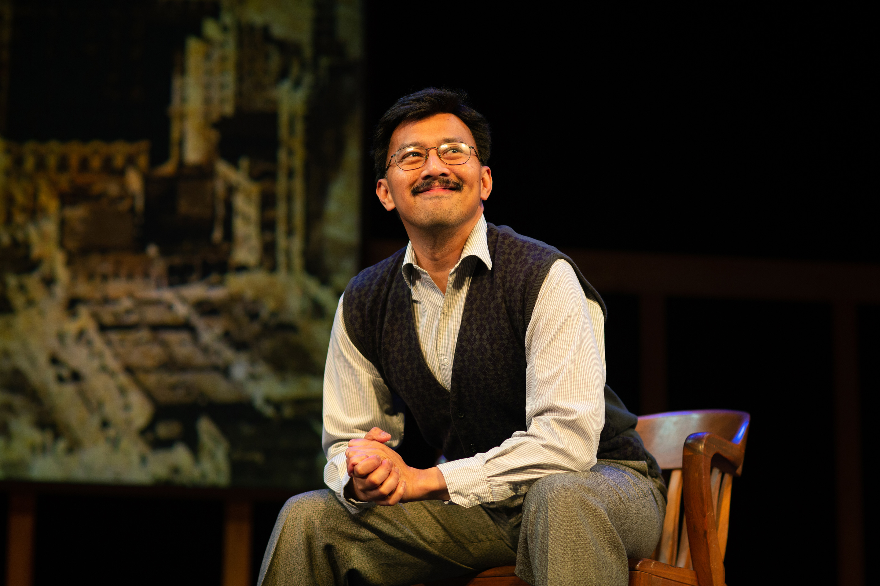 Jomar Tagatac* in HOLD THESE TRUTHS. Photo by Jessica Palopoli. *AEA.