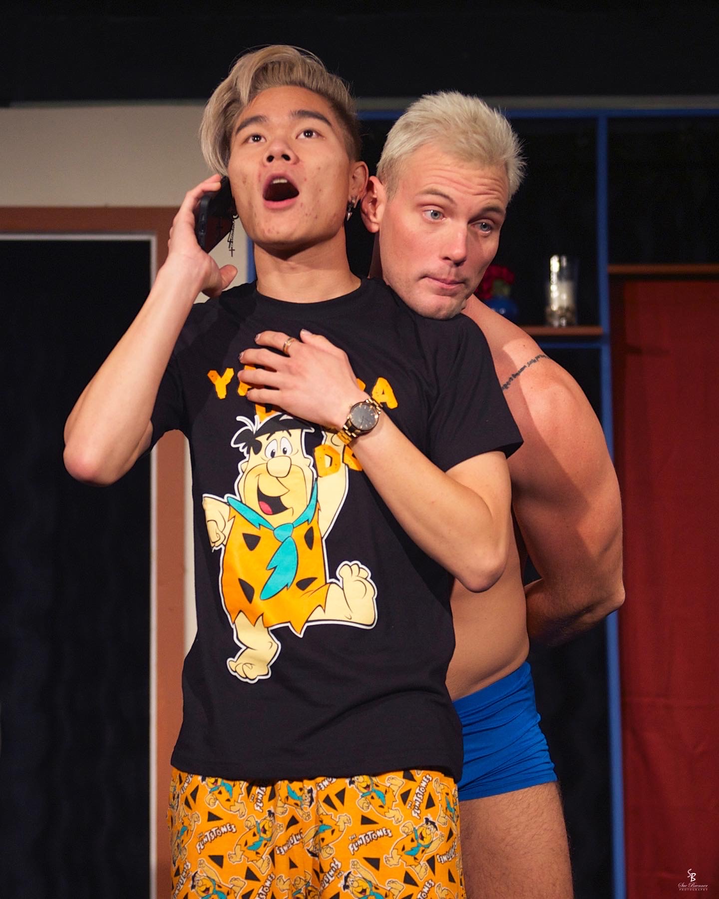 Kevin Phan as Dennis and Tyler Kirk as Scott in MARRY ME, DENNIS BRANIGAN. Photo by Sue Brenner