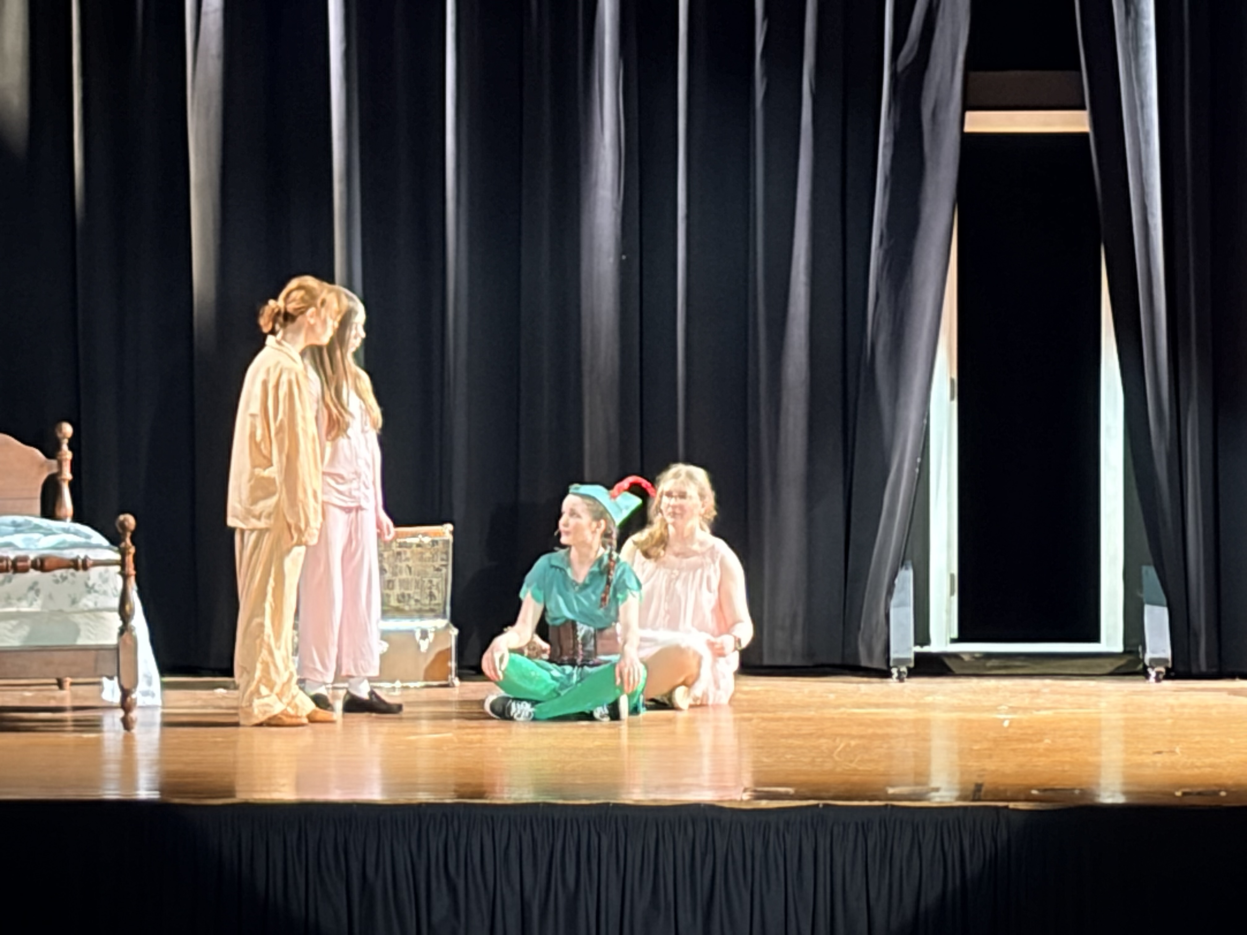 Peter, Wendy, Michael, and John (tech rehearsal)