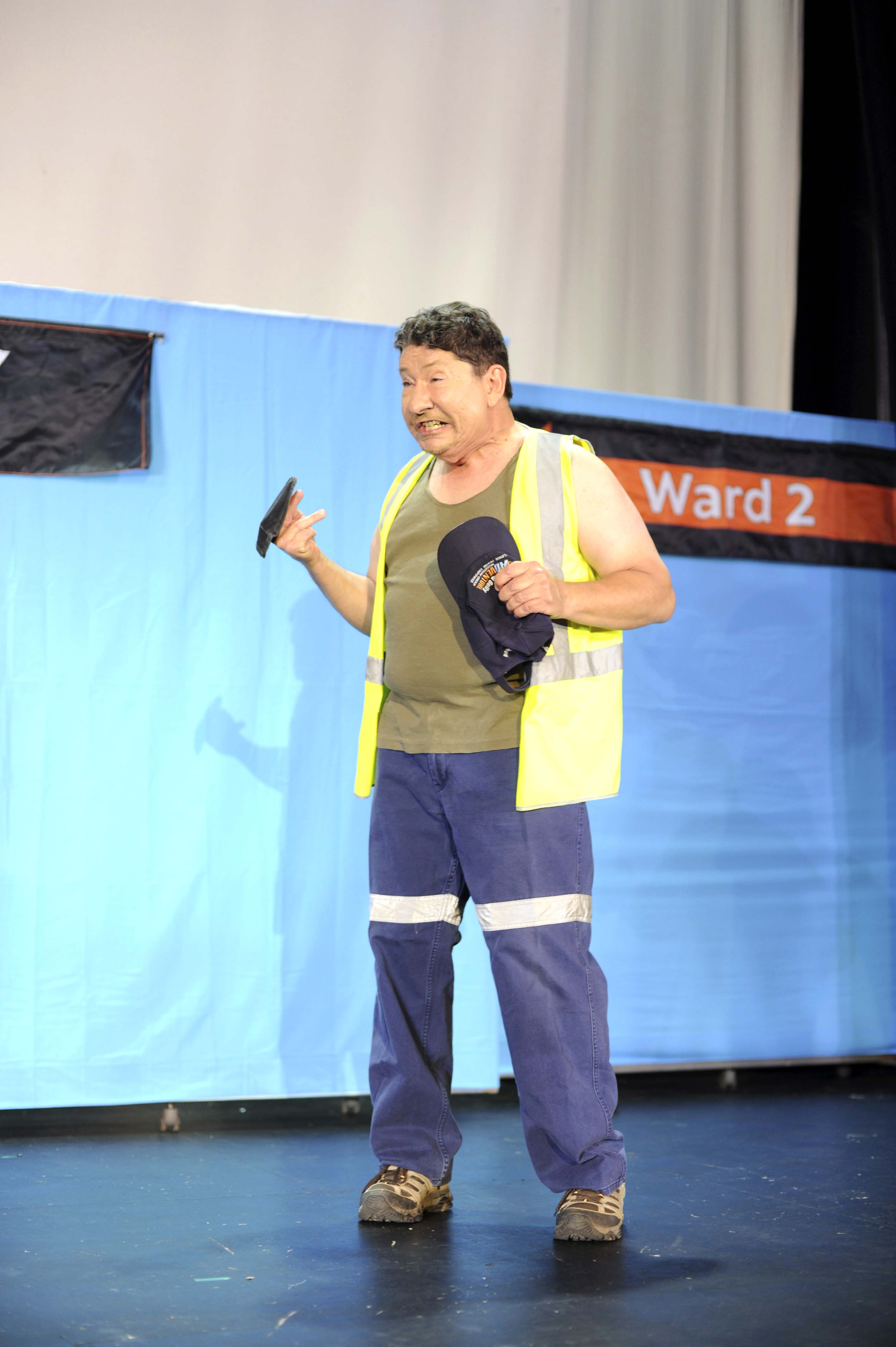 The 'workman' is just one of many funny characters.