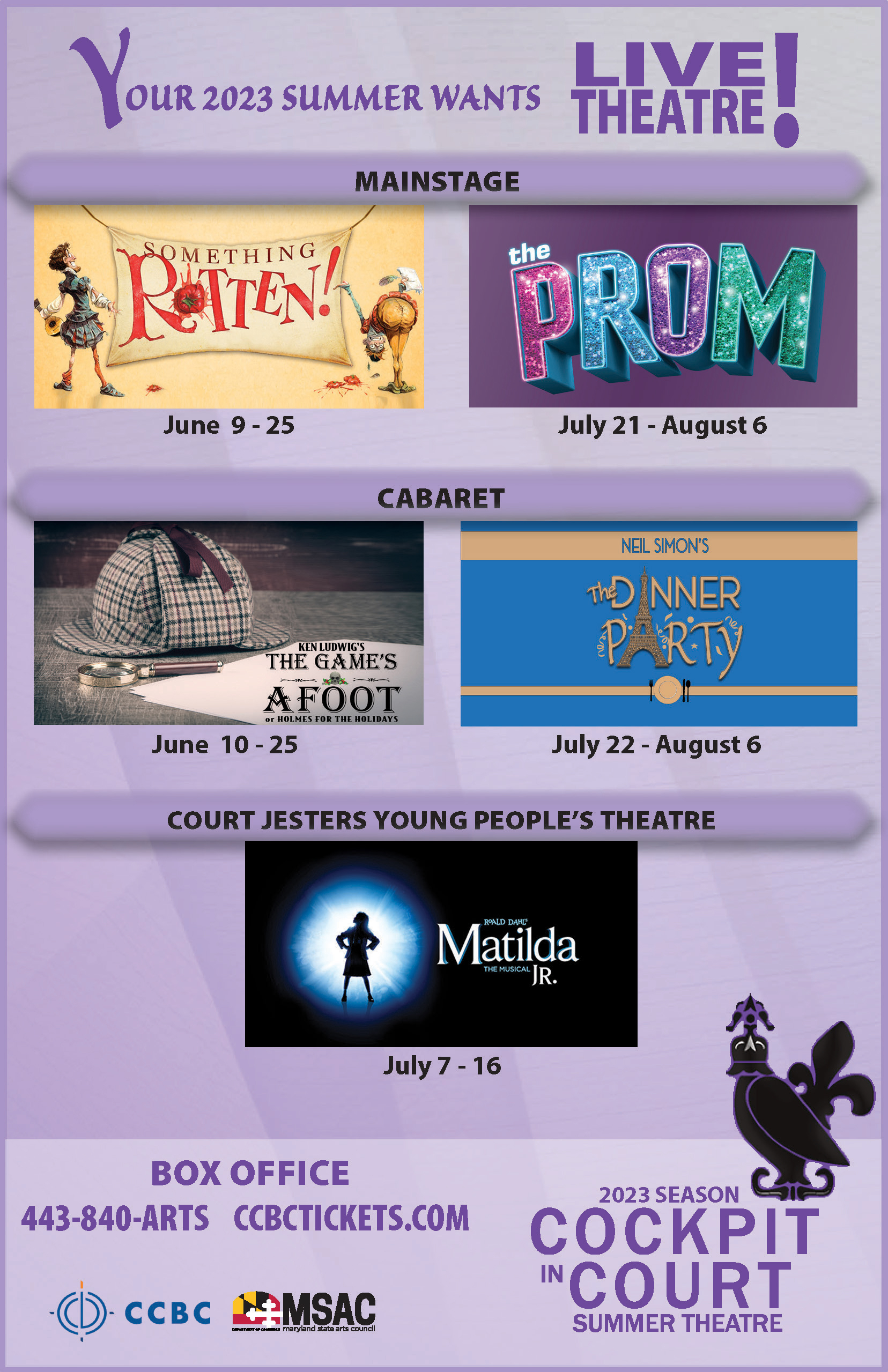 Roald Dahl's Matilda the Musical jr. - Cockpit in Court Summer Theatre, F.  Scott Black Theatre Stage Mag