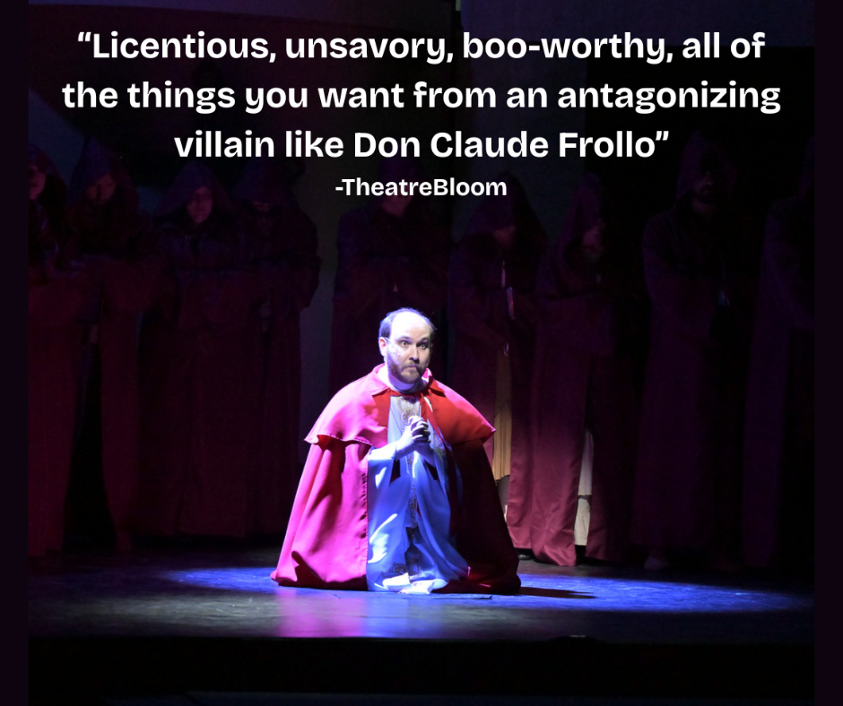 Griffin Thweatt as Don Claude Frollo | Photo Credit: Mort Shuman