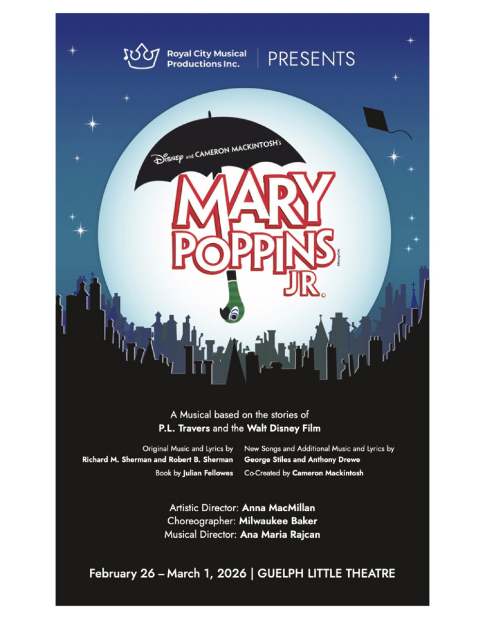 Mary Poppins JR. at Guelph Little Theatre