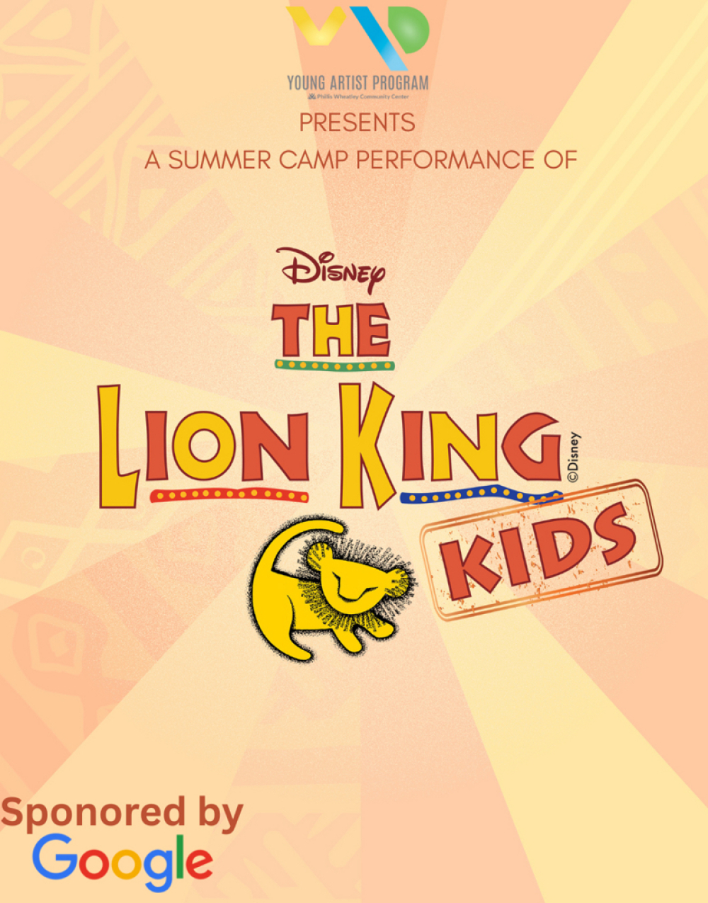 Disney's The Lion King KIDS at Young Artist Program