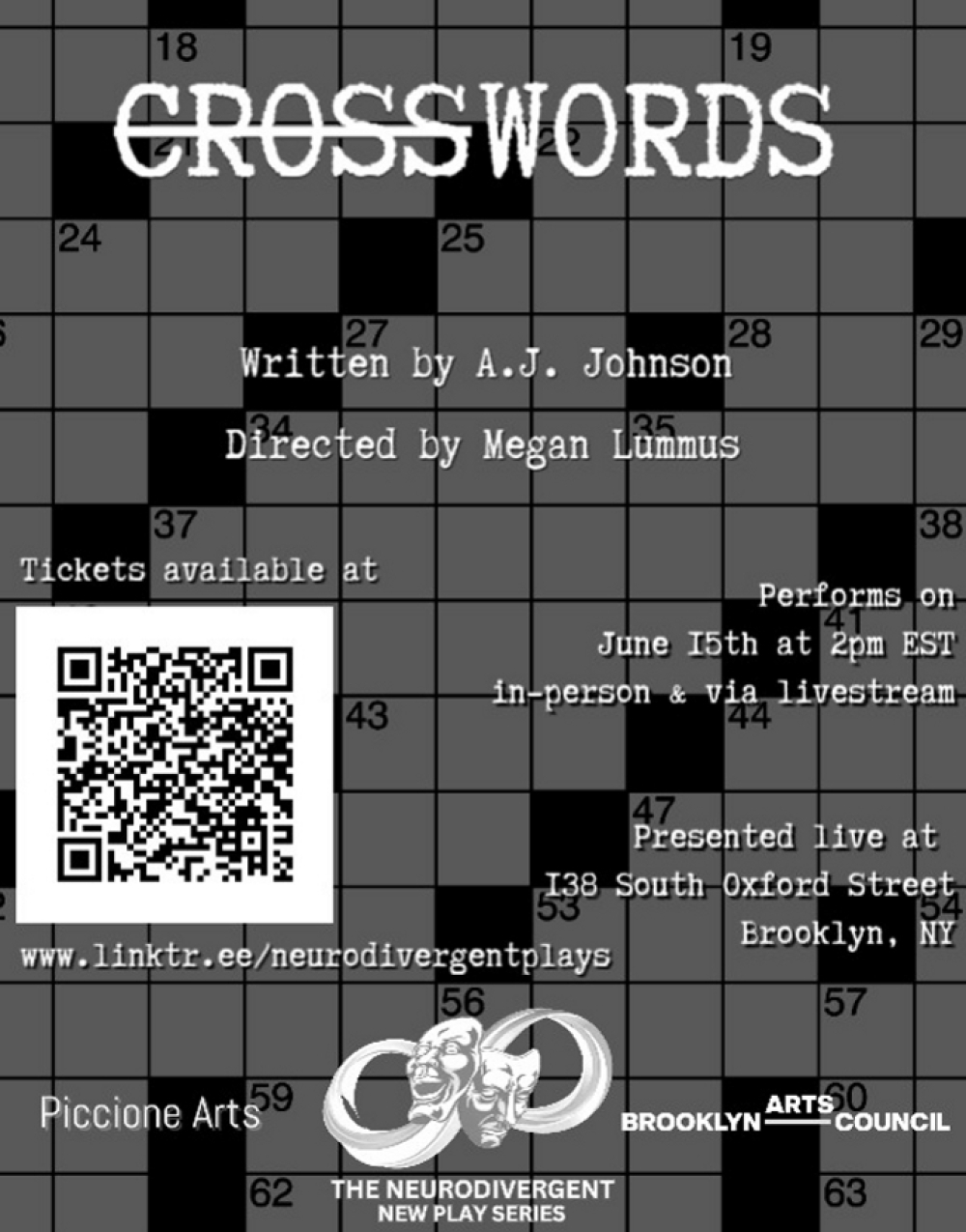 Crosswords at The Neurodivergent New Play Series