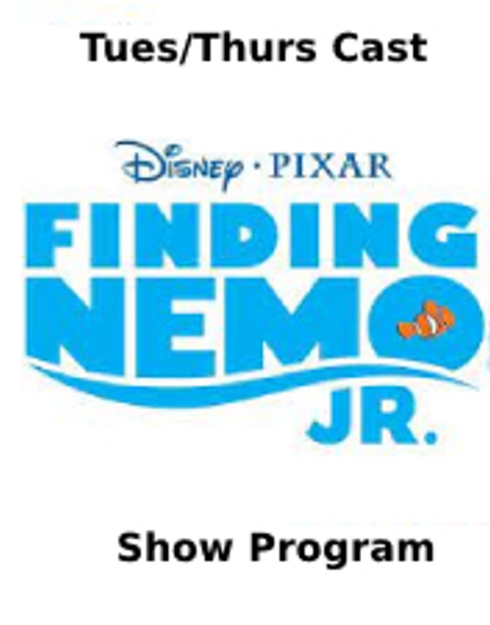 Tues/Thurs cast presents Disney's Finding Nemo JR at Decatur Community Players