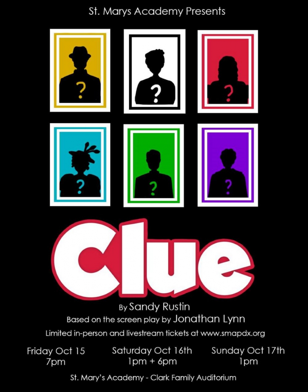 Clue: On Stage - St. Mary's Academy Stage Mag
