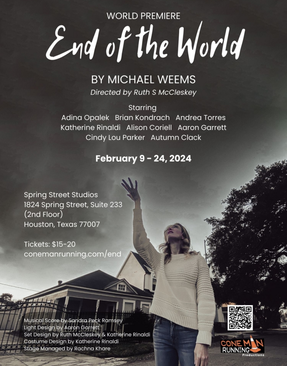 World Premiere​ of End of the World by Michael Weems - Cone Man Running Productions Stage Mag