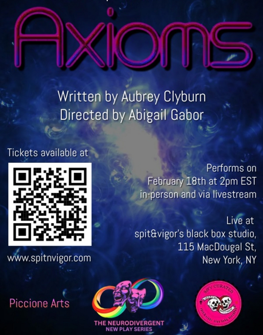 Axioms - The Neurodivergent New Play Series Stage Mag