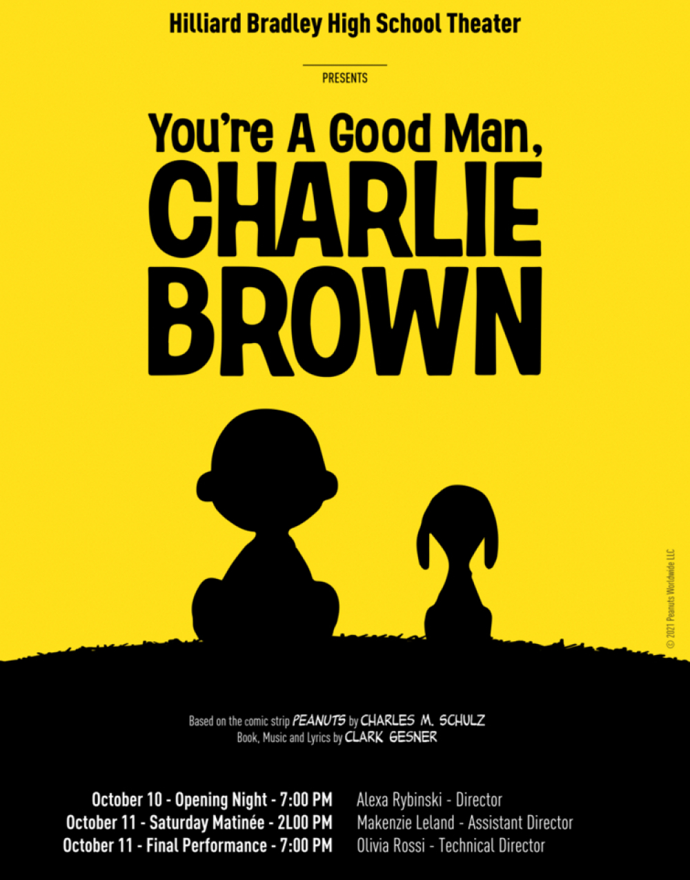 You’re A Good Man, Charlie Brown (Revised) at Hilliard Bradley Theater